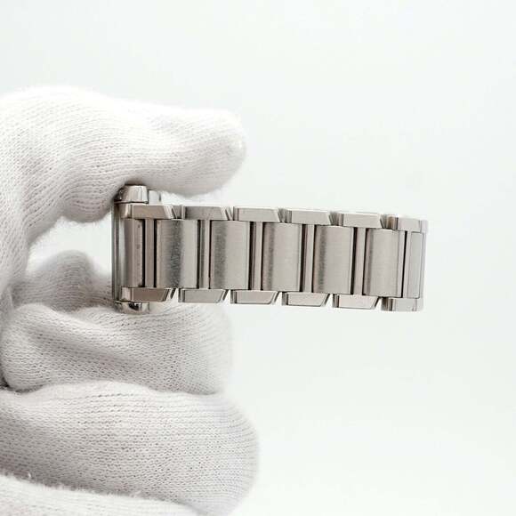 Cartier Tank Française SM W4TA0008 Ivory Dial Women's Watch - Picture 6 of 10